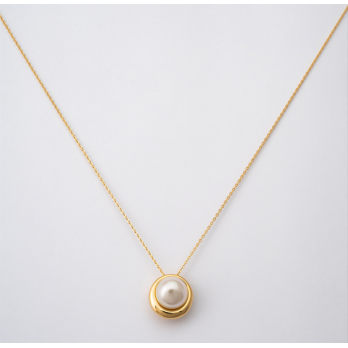 COLAR  MAJORICA MARGOT PRATA DOURADA