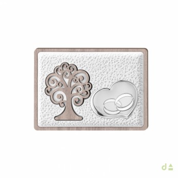 Quadro Dhome Casamento- Alianças Pvd Prateado