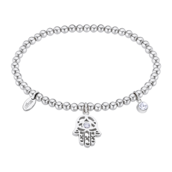 PULSEIRA LOTUS STYLE MÃO DE FÁTIMA, AÇO