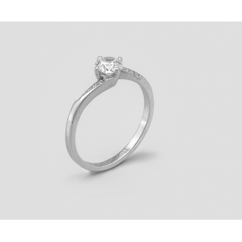 ANEL OURO BRANCO 9K ZERUS