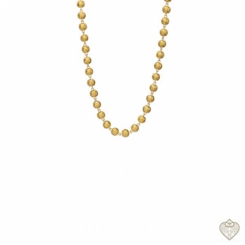 Colar Bolas de Viana Saudade  PRATA DOURADA