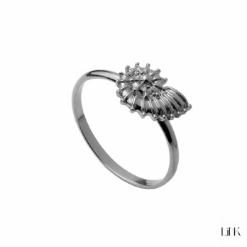 Anel Link Bali Style - Búzio  Prata