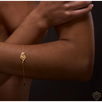 Pulseira Filigrana - Madrugada PRATA DOURADA