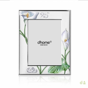 Moldura Dhome 25 Anos com Flores