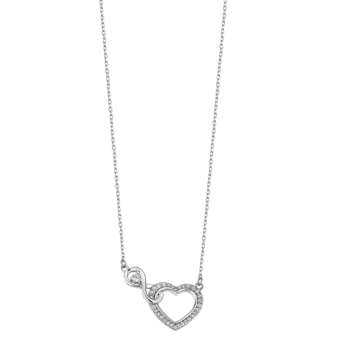 COLAR CORAÇÃO LOTUS SILVER MOMENTS LP3520-1/1 PRATA, MULHER