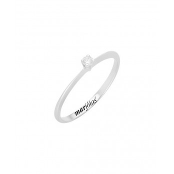 ANEL OURO 19K C/ 1 BRILHANTE C/ 0,06 cts