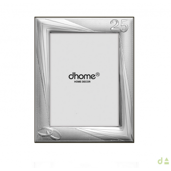 Moldura Dhome 25 Anos  PVD PRATEADO