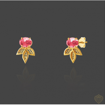 Brincos Filigrana Saudade Prata dourada