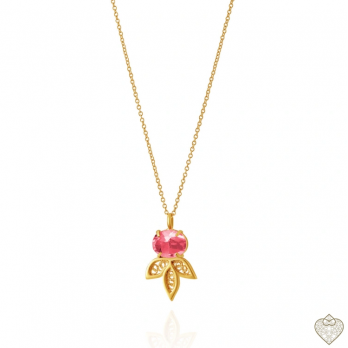 Colar Filigrana Saudade  PRATA DOURADA