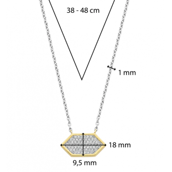 COLAR  PRATA TI SENTO 34040ZY