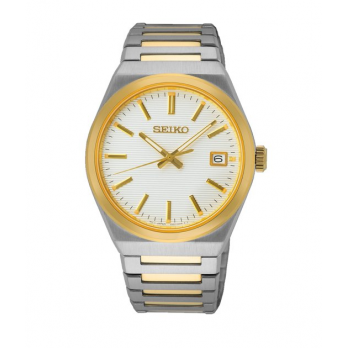 RELOGIO SEIKO  Neo Classic Slim Safira Bicolor