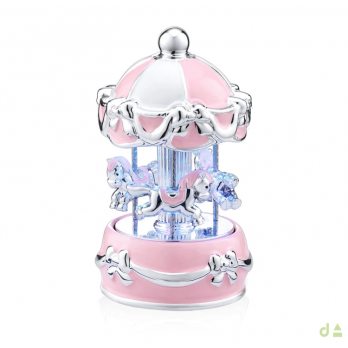 Carrossel Musical Dhome Cavalinhos C/ LUZ   BILAMINADO