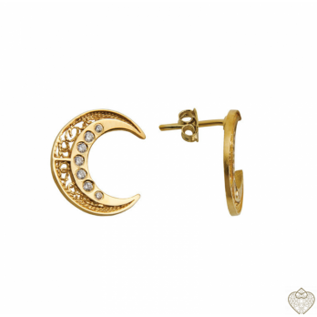 Brincos Filigrana - Lua Saudade