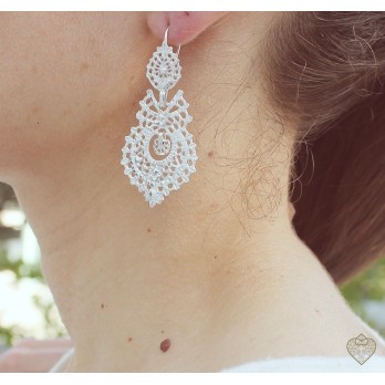 Brincos Prata  à Rainha Saudade