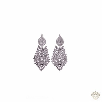 Brincos Prata  à Rainha Saudade