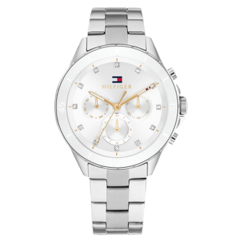 RELOGIO TOMMY HILFIGER  Branco Aço Cerâmica