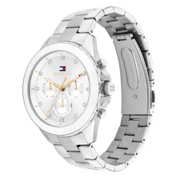 RELOGIO TOMMY HILFIGER  Branco Aço Cerâmica