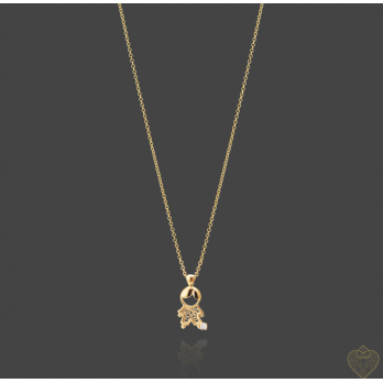 Colar Prata Dourada Saudade Menino