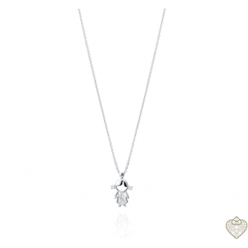 Colar Prata  Saudade Menina