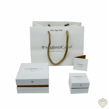 Pulseira Filigrana Saudade  PRATA DOURADA