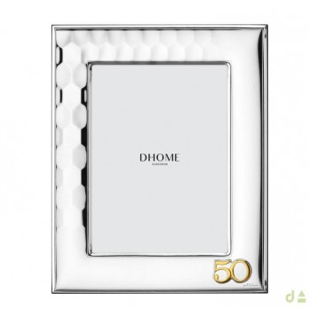 Moldura Dhome 50 Anos  PVD PRATEADO