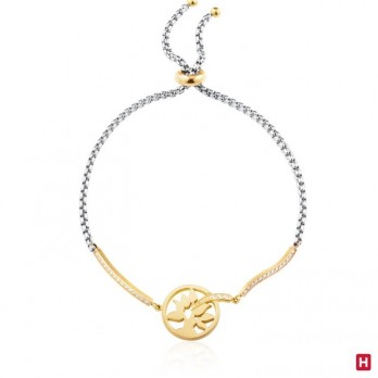Pulseira Hassu Golden Árvore Vida