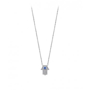 COLAR COLAR MÃO DE FÁTIMA  PRATA LOTUS SILVER