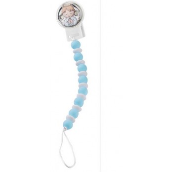 Corrente de Chupeta Dhome ANJO  Pvd prateado