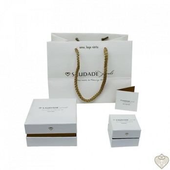 Coração Filigrana - Felicidade  PRATA DOURADA