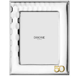 Moldura Dhome 50 Anos Pvd Prateado