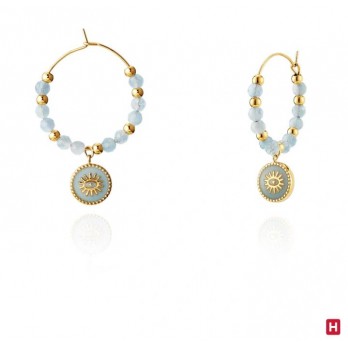 Argolas Hassu Golden Blue