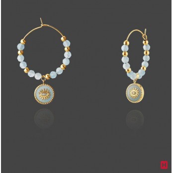 Argolas Hassu Golden Blue