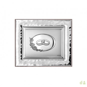 Moldura/Quadro Dhome Casamento PVD PRATEADO