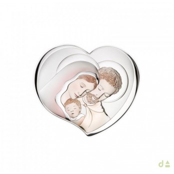 Quadro Dhome Sagrada Família  PVD PRATEADO