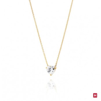 Colar Hassu Coração ZIRCÓNIA