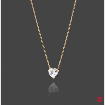 Colar Hassu Coração ZIRCÓNIA