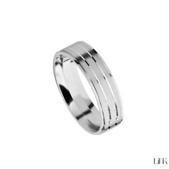 ALIANÇA PRATA  Passion Statement - 6 mm