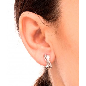 Brincos de zirconias  fina Vidal & Vidal