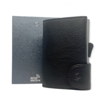 Carteira C-Secure RFID Vintage Preto 75C07