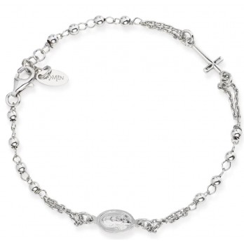 Pulseira Rosário Prata  Amen Jewelry