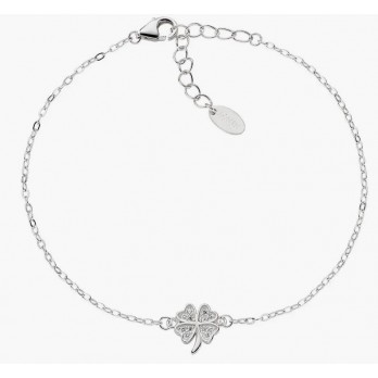 Pulseira Trevo  Prata  Amen Jewelry BRIBBZ3