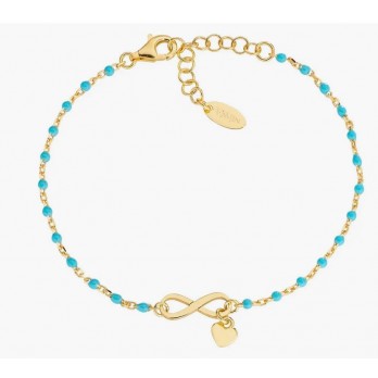 Pulseira  Prata Dourada  Amen Jewelry BRSMINGT1