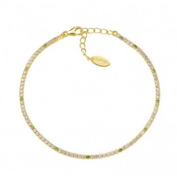 Pulseira Riviera Prata Dourada  Amen Jewelry BT1G7BOL17