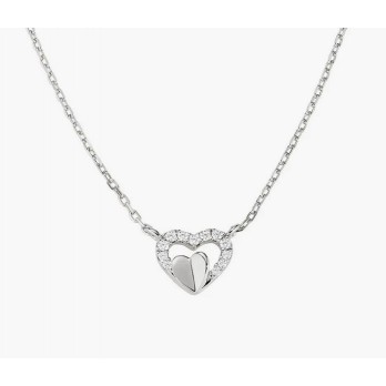 Colar Coração Prata  Amen JewelryCLHPBBZ
