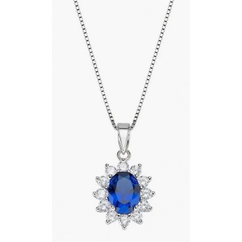 Colar Royal Lady Azul Amen Jewelry CLLDGBBBL