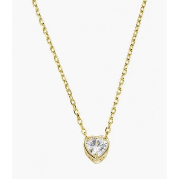 Colar Ponto Luz Coração  Amen Jewelry CLSHSGBZ5