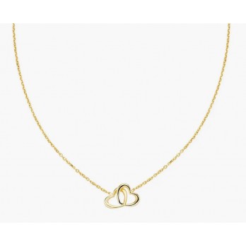 Colar de corações entrelaçados Amen Jewelry CLCUCUG3