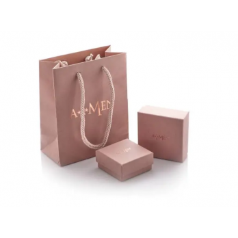 Brincos Coração Prata Dourada  Amen Jewelry ORTICGB