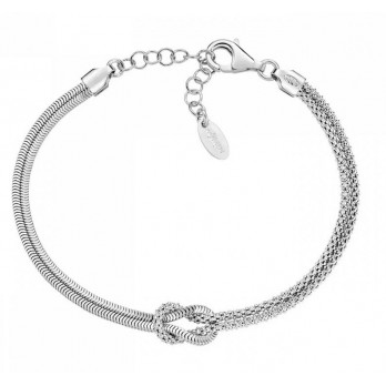 Pulseira Love Knot Silver  Amen Jewelry BRNOAMBB16