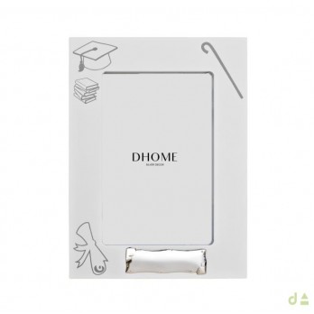 Moldura Dhome Fim de Curso  BILAMINADO PRATA